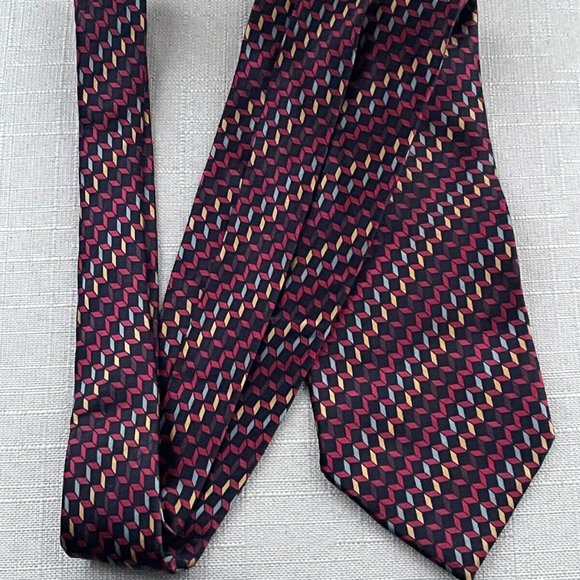 Peebles Exective Collection Men Tie Multi Color 100% Silk Nectie Handmade - Picture 3 of 10